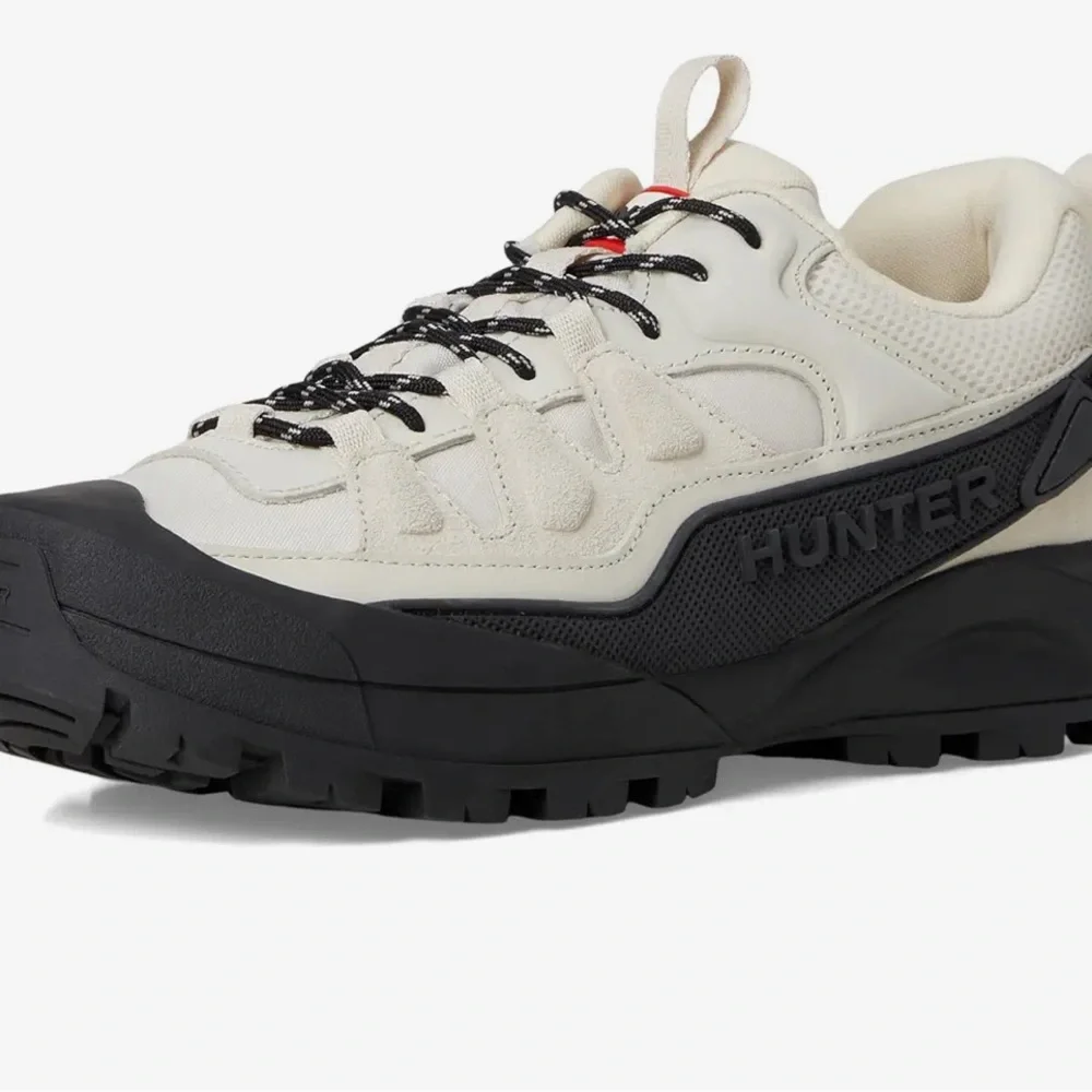 Hunter Cream and Black Trail Sneaker